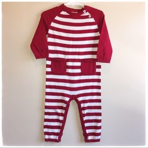 Cat & Jack Christmas Knit sweater one piece 18 M